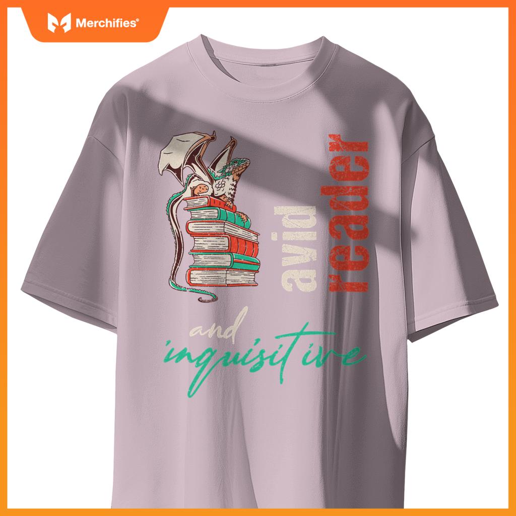 Dragon on books avid reader and inquisitive  teacher