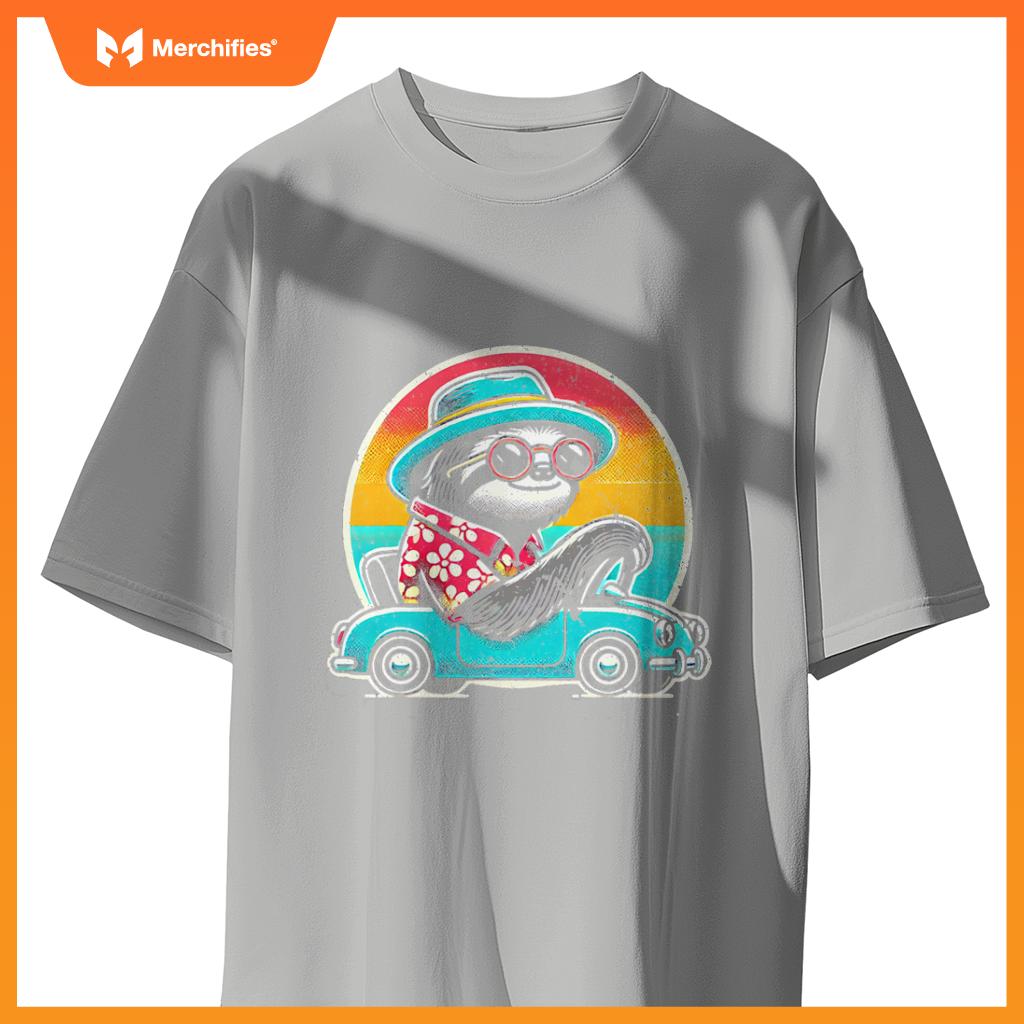 Driving Licence Sloth Car Driving T-Shirt