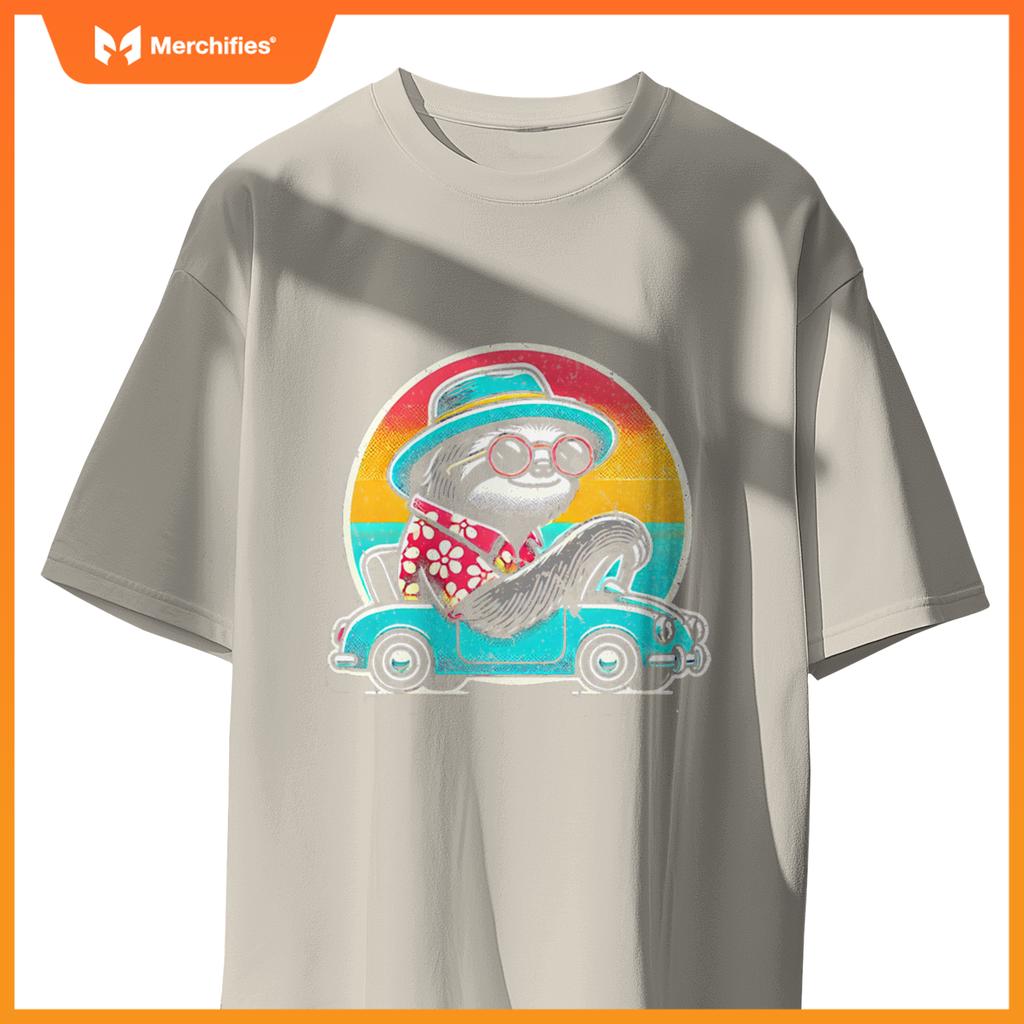 Driving Licence Sloth Car Driving T-Shirt