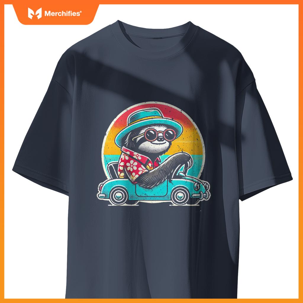 Driving Licence Sloth Car Driving T-Shirt