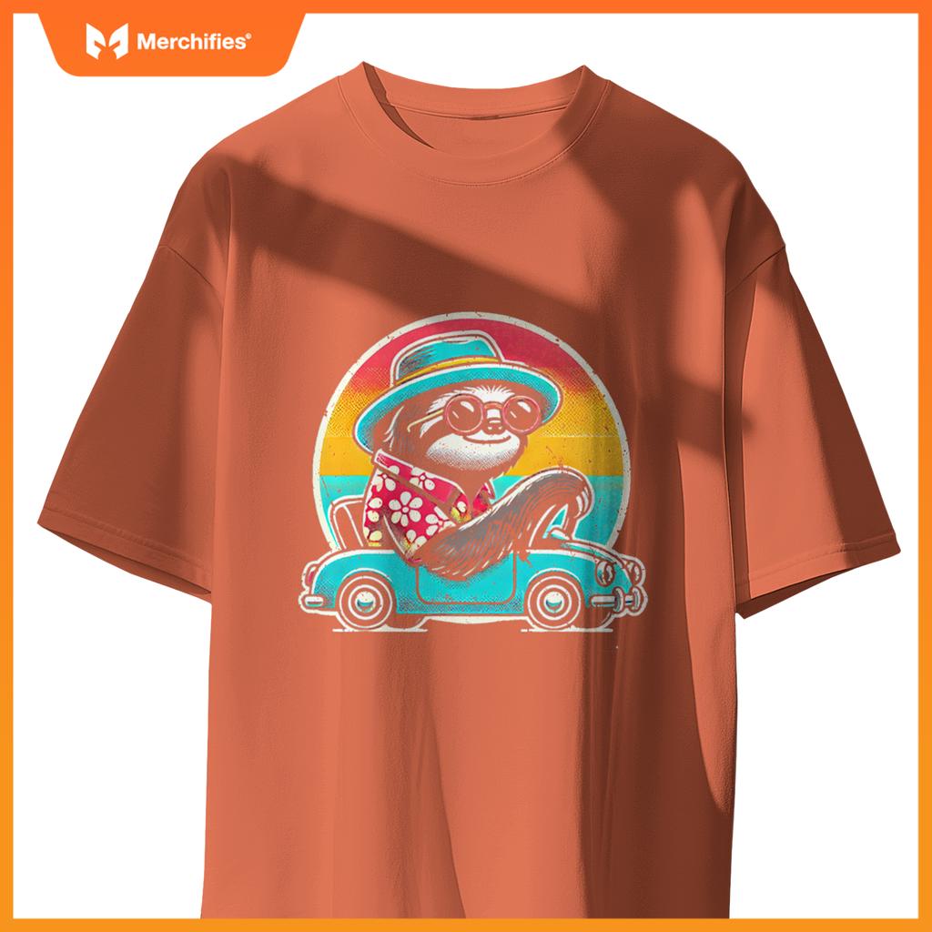 Driving Licence Sloth Car Driving T-Shirt
