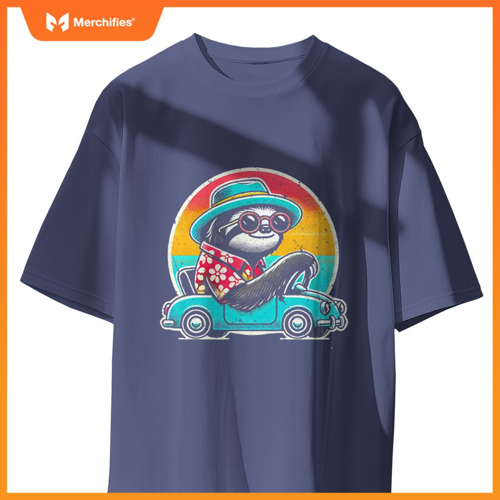 Driving Licence Sloth Car Driving T-Shirt