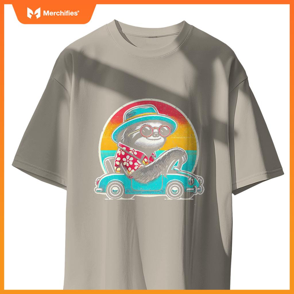 Driving Licence Sloth Car Driving T-Shirt