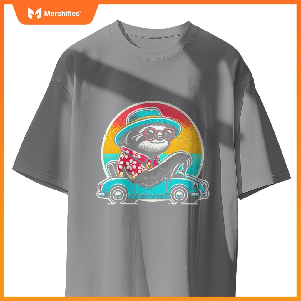 Driving Licence Sloth Car Driving T-Shirt