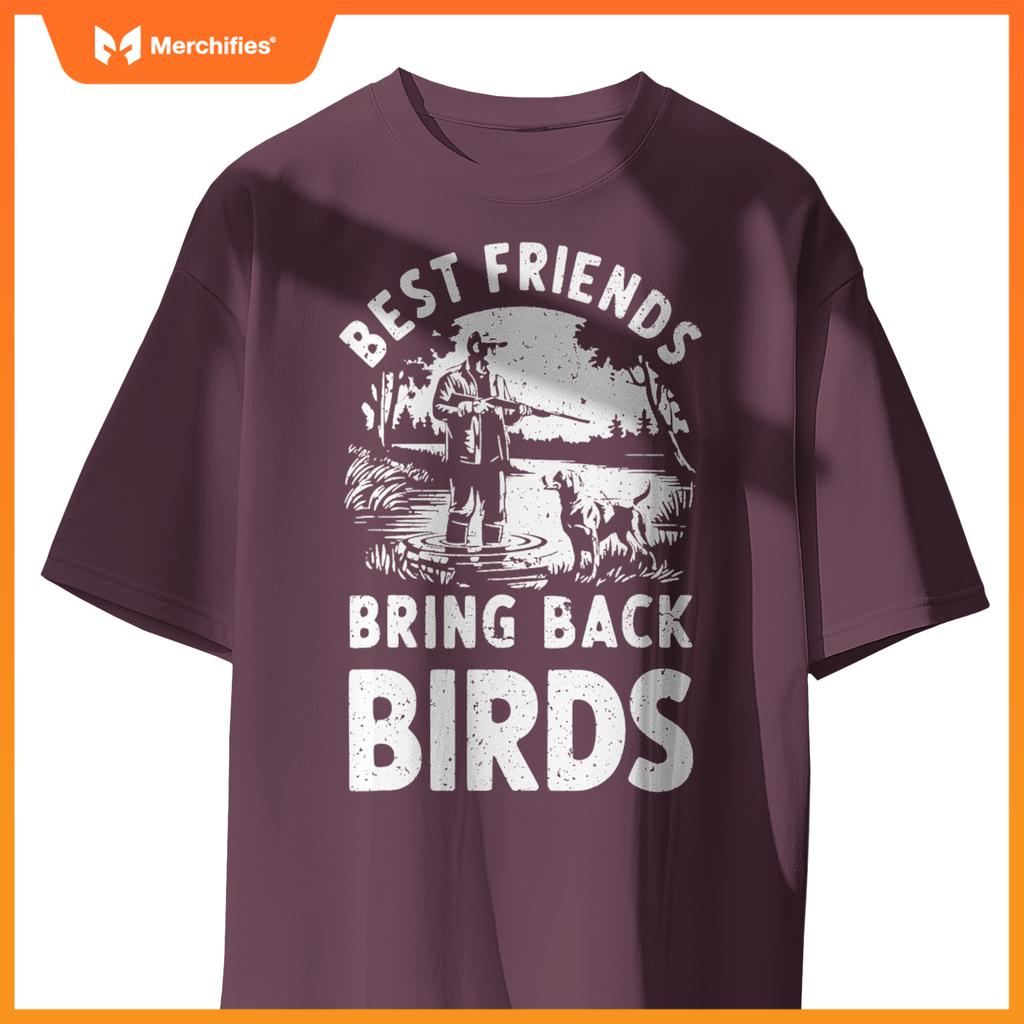 Duck Hunting Dog  Mens Mallard Hunter Waterfowl Patriot T-Shirt