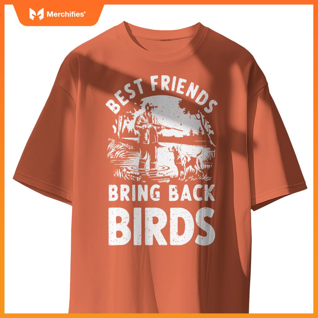 Duck Hunting Dog  Mens Mallard Hunter Waterfowl Patriot T-Shirt