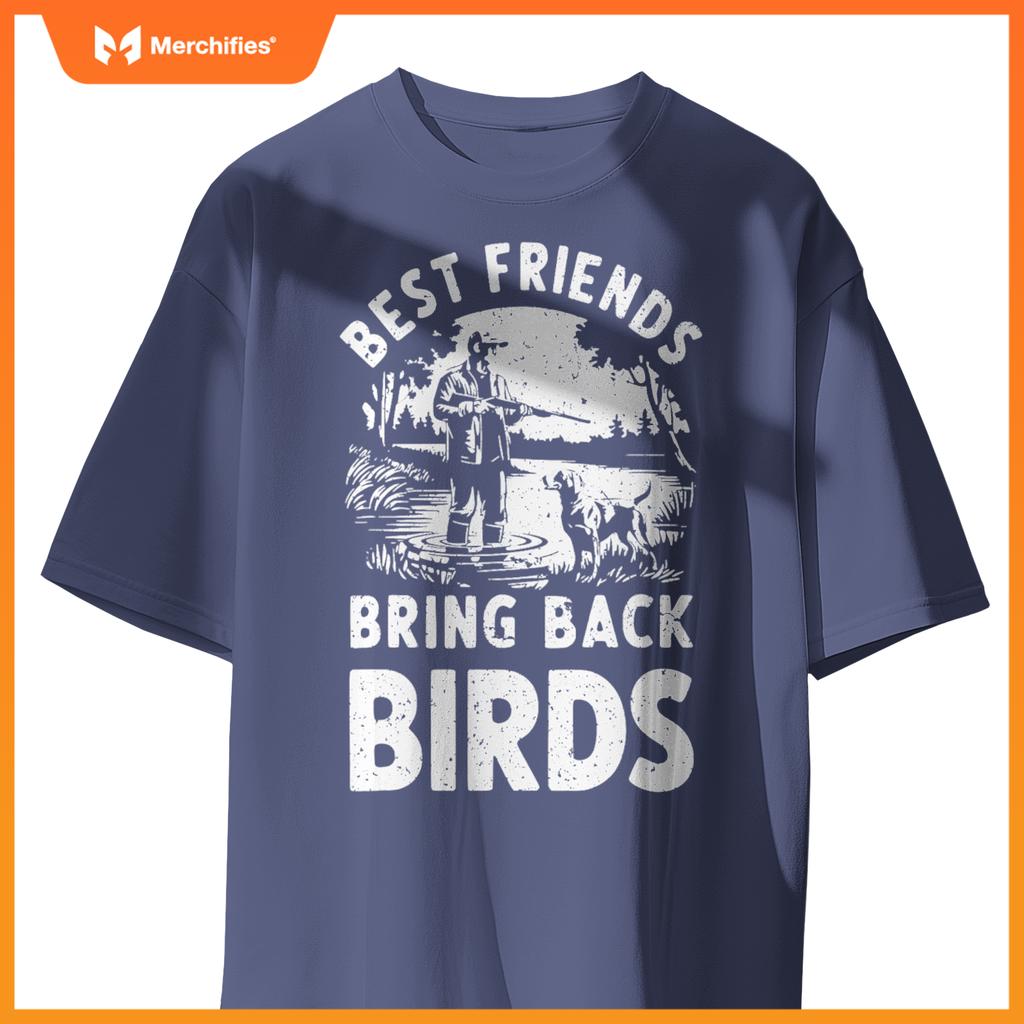 Duck Hunting Dog  Mens Mallard Hunter Waterfowl Patriot T-Shirt
