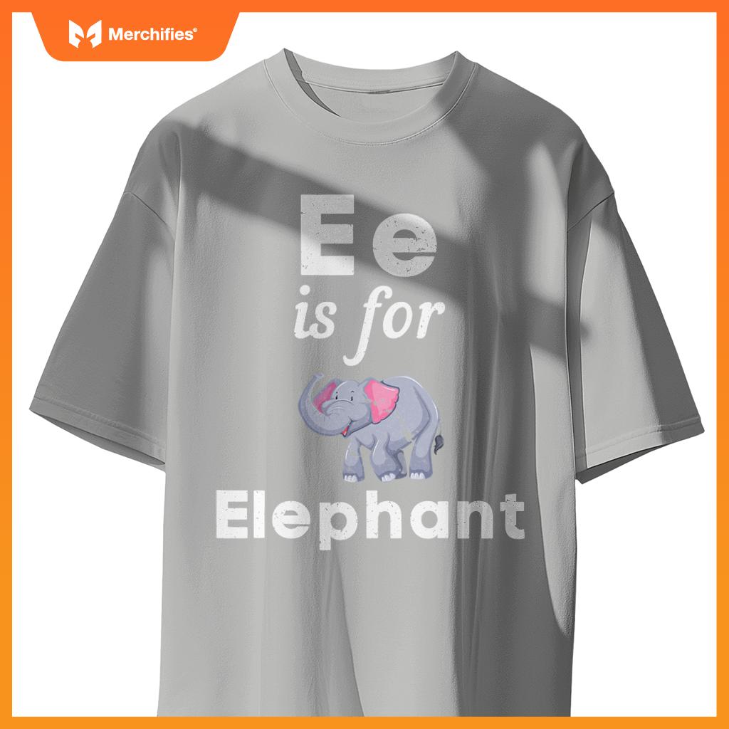 E is  elephant pre-school kindergarten teacher student