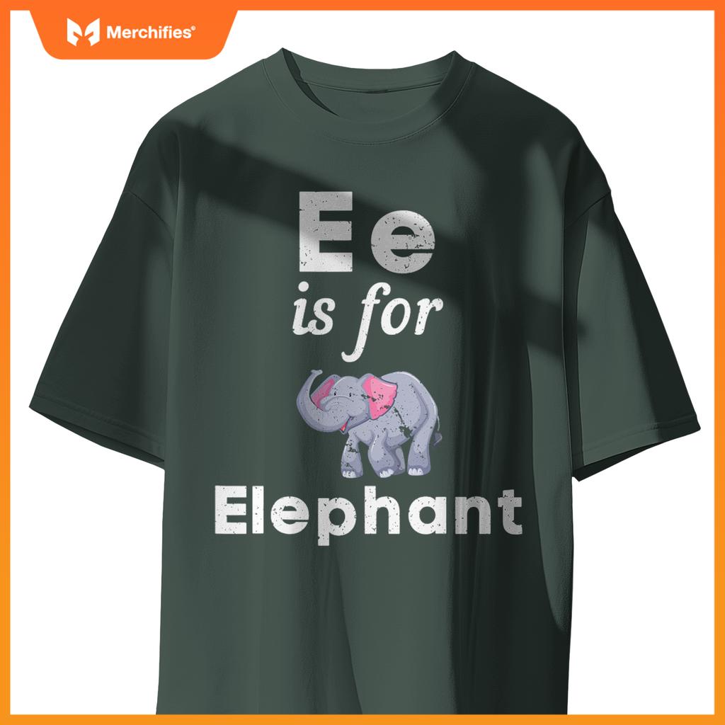 E is  elephant pre-school kindergarten teacher student