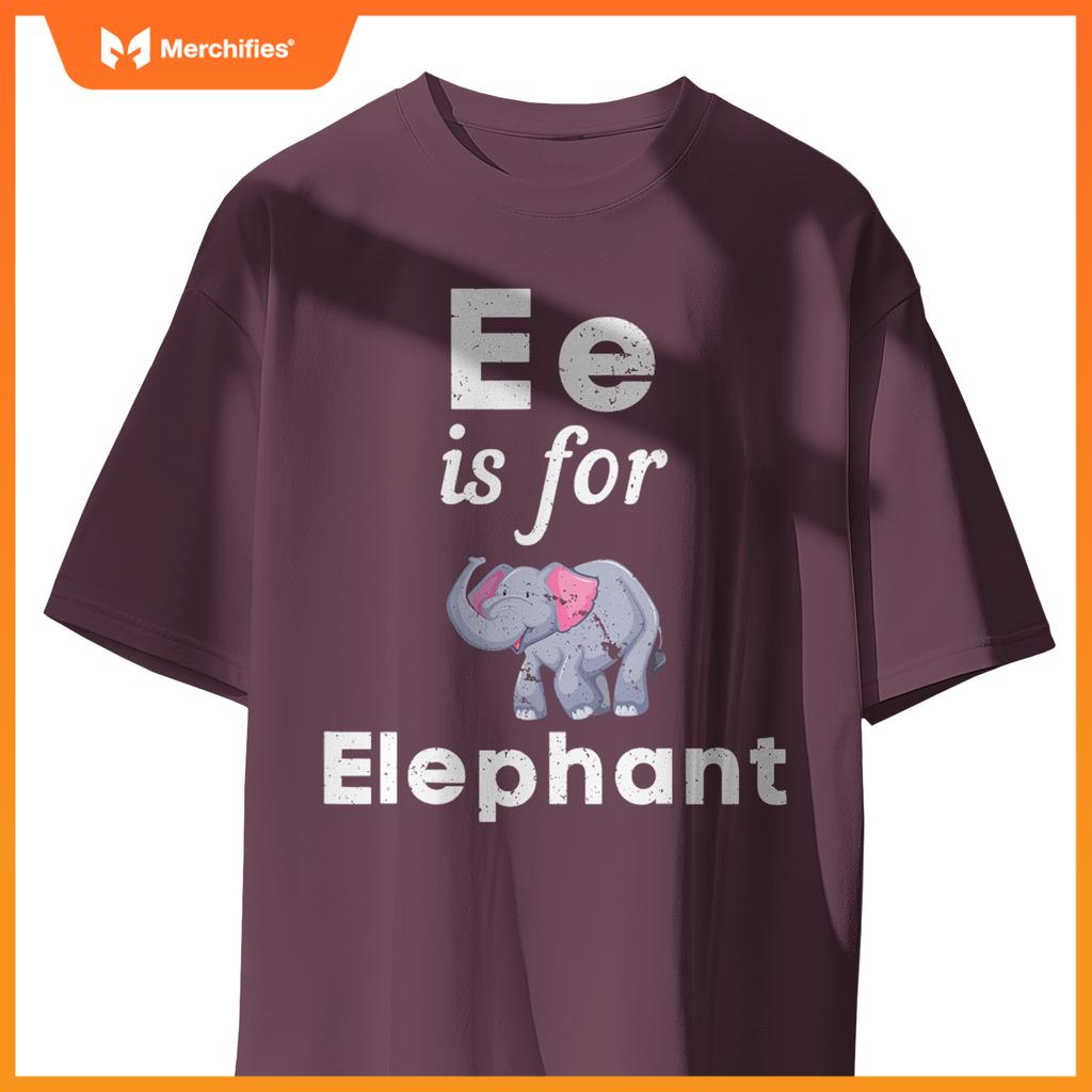 E is  elephant pre-school kindergarten teacher student