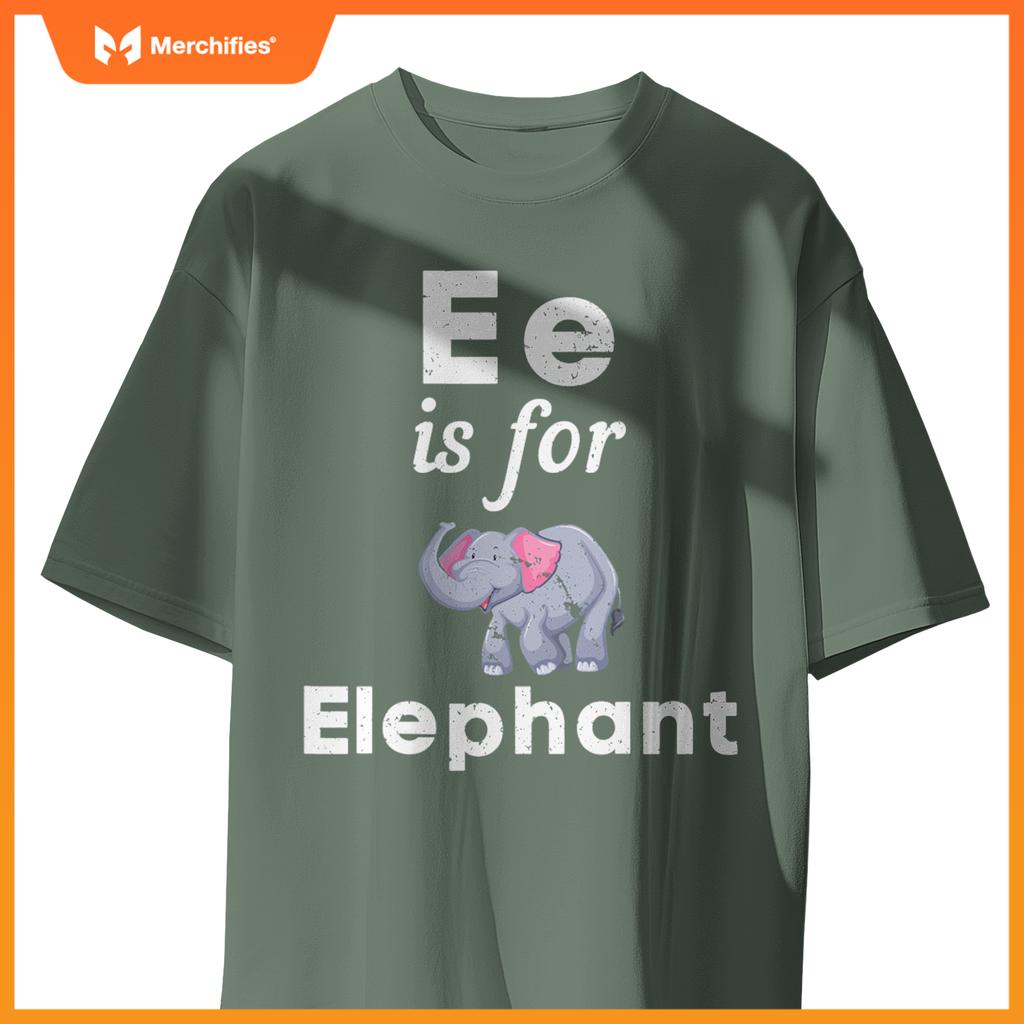 E is  elephant pre-school kindergarten teacher student