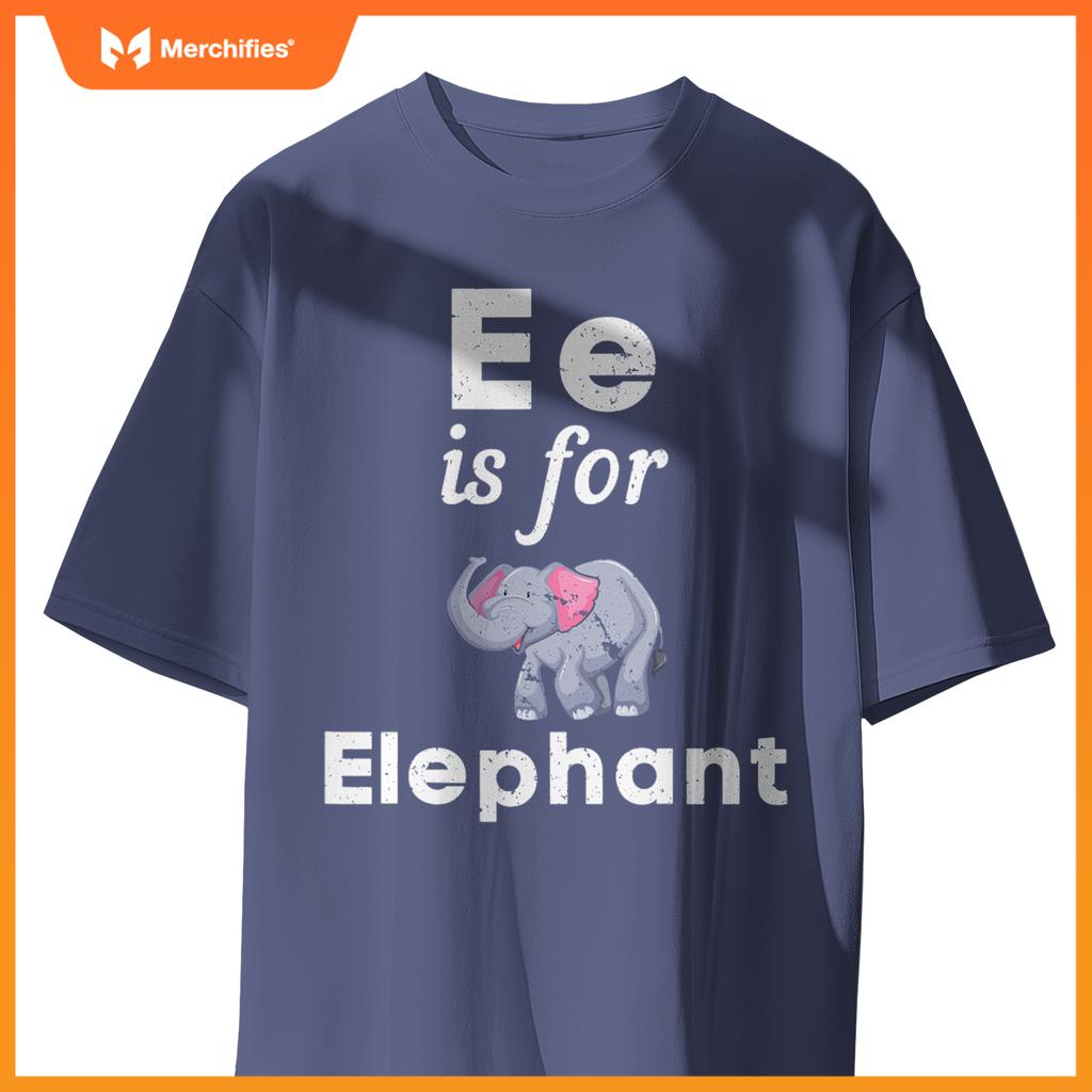 E is  elephant pre-school kindergarten teacher student