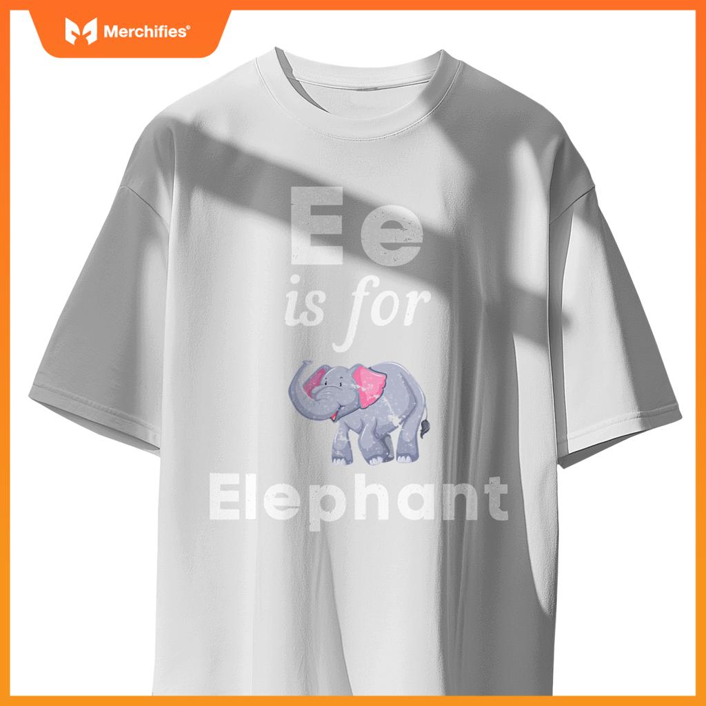 E is  elephant pre-school kindergarten teacher student