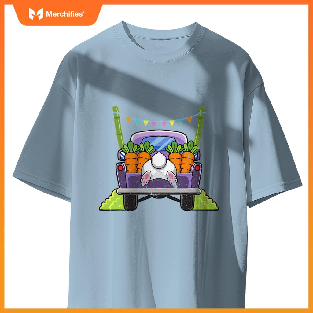 Easter Bunny Egg Hunting Truck Easter Sunday Rabbit T-Shirt