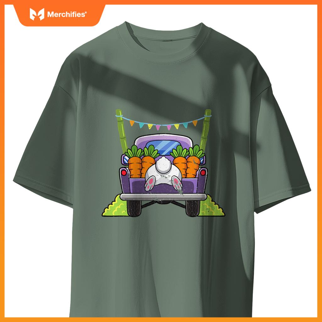 Easter Bunny Egg Hunting Truck Easter Sunday Rabbit T-Shirt