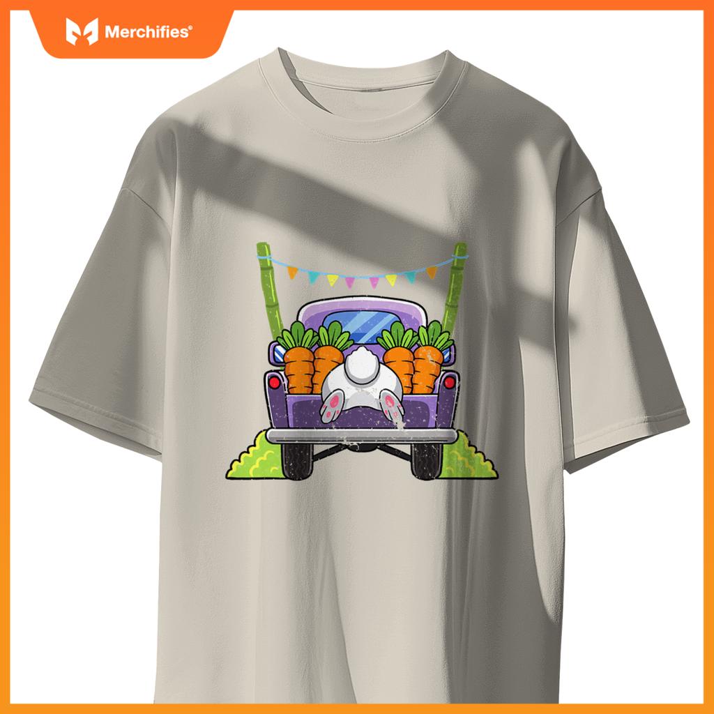 Easter Bunny Egg Hunting Truck Easter Sunday Rabbit T-Shirt