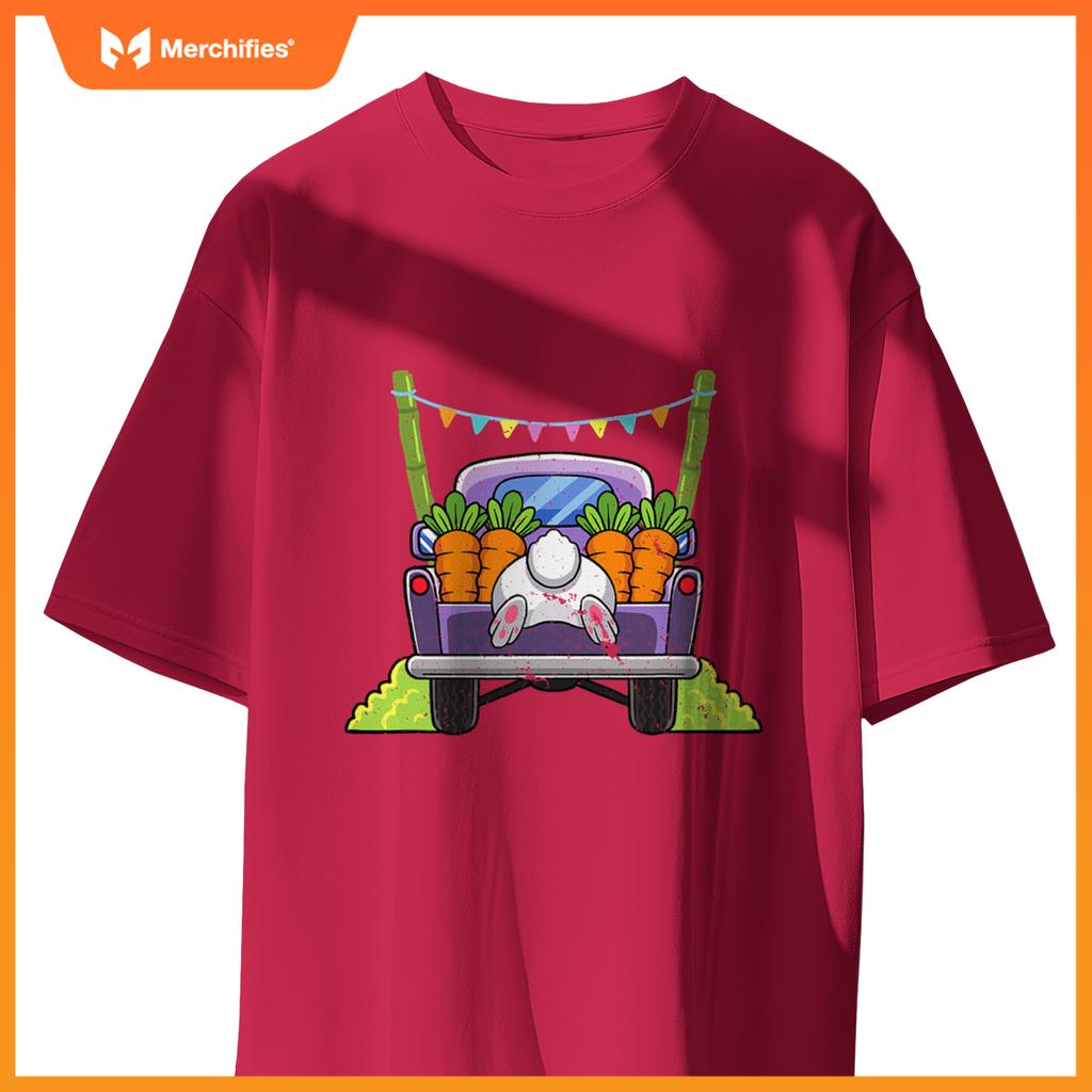 Easter Bunny Egg Hunting Truck Easter Sunday Rabbit T-Shirt