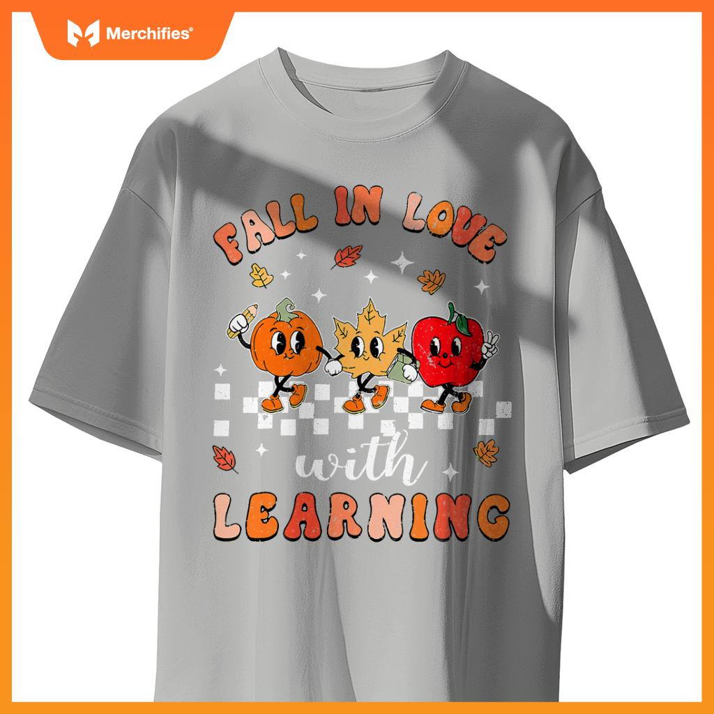 Fall in love with learning autumn pumpkin teacher