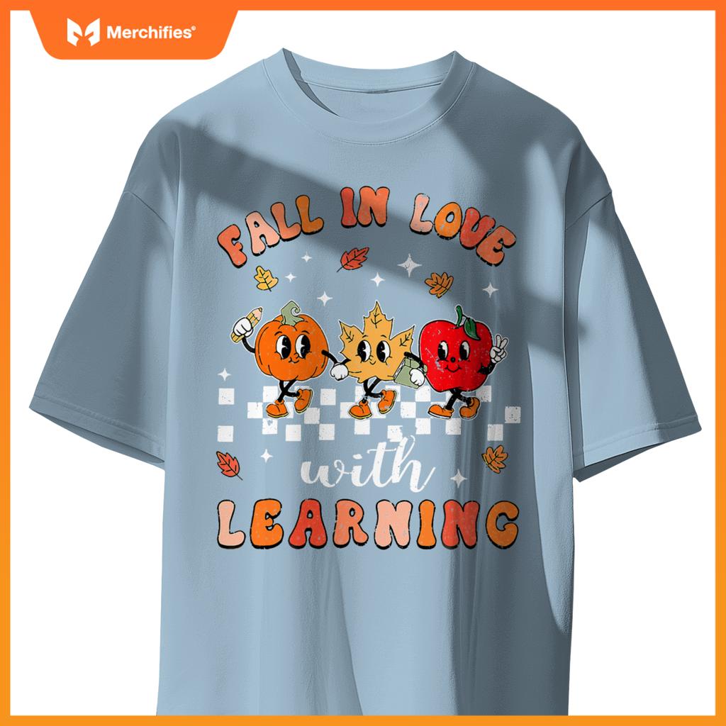 Fall in love with learning autumn pumpkin teacher