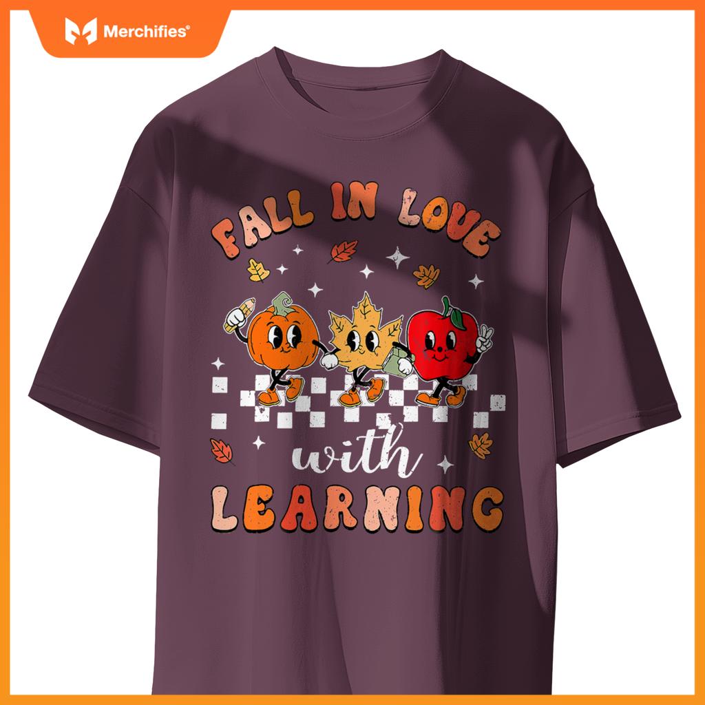Fall in love with learning autumn pumpkin teacher
