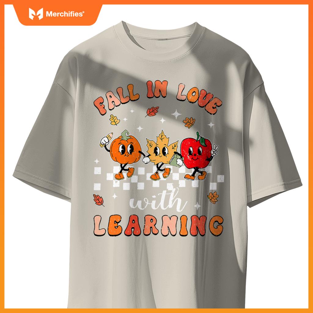 Fall in love with learning autumn pumpkin teacher