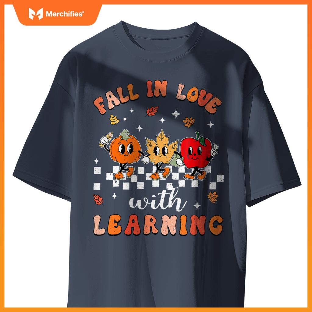 Fall in love with learning autumn pumpkin teacher