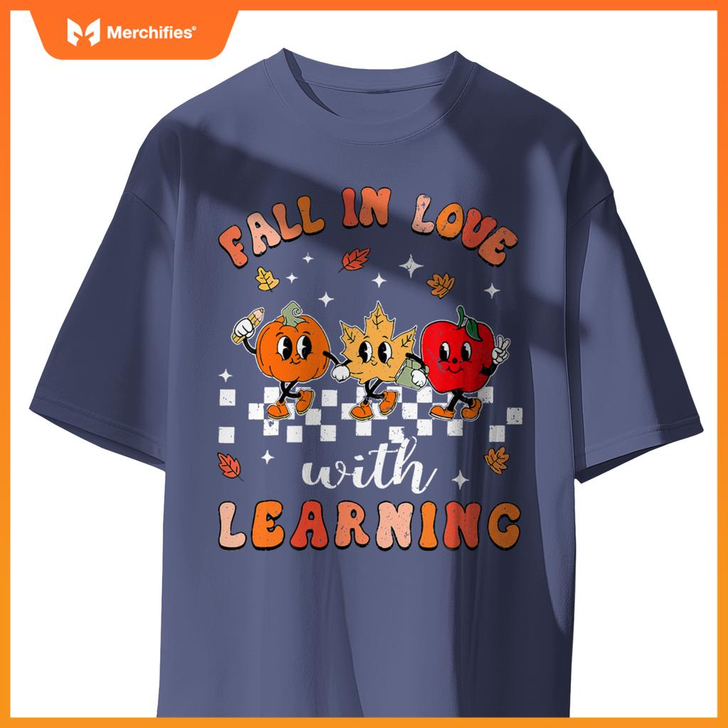 Fall in love with learning autumn pumpkin teacher