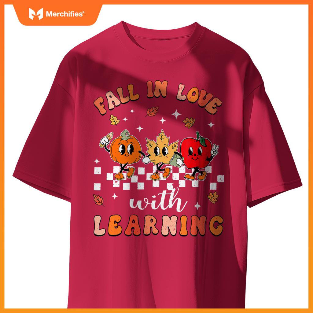 Fall in love with learning autumn pumpkin teacher