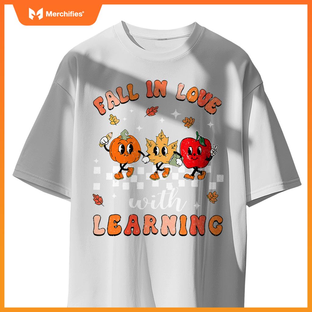 Fall in love with learning autumn pumpkin teacher