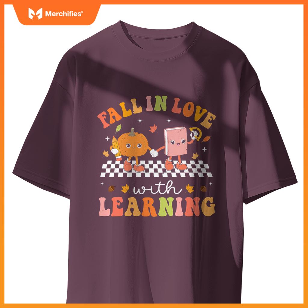 Fall in love with learning pumpkin season teacher fall