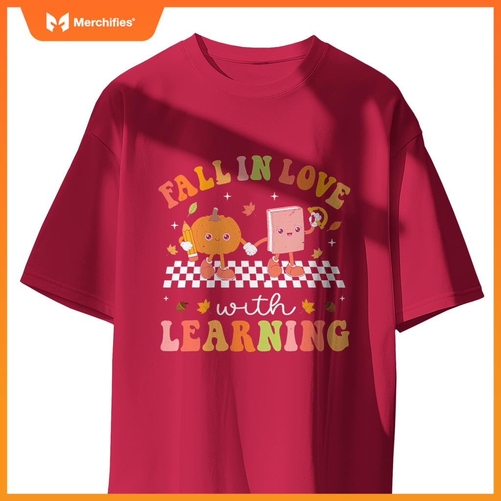 Fall in love with learning pumpkin season teacher fall