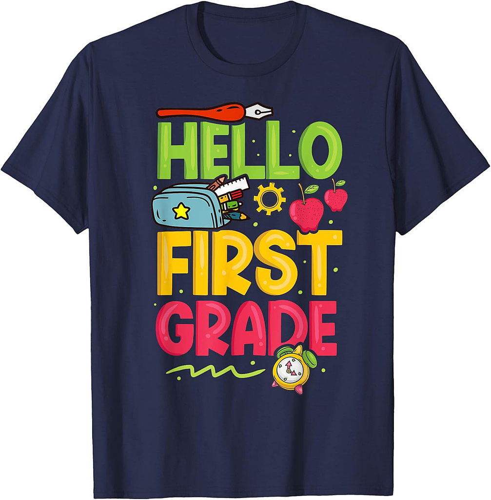 first day of school 1st grade back to school first grade T-Shirt