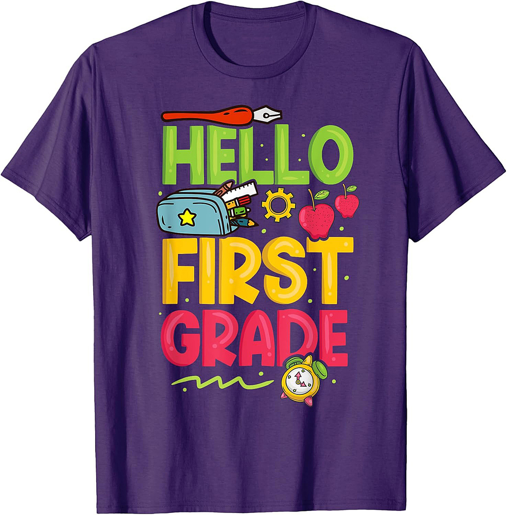 first day of school 1st grade back to school first grade T-Shirt