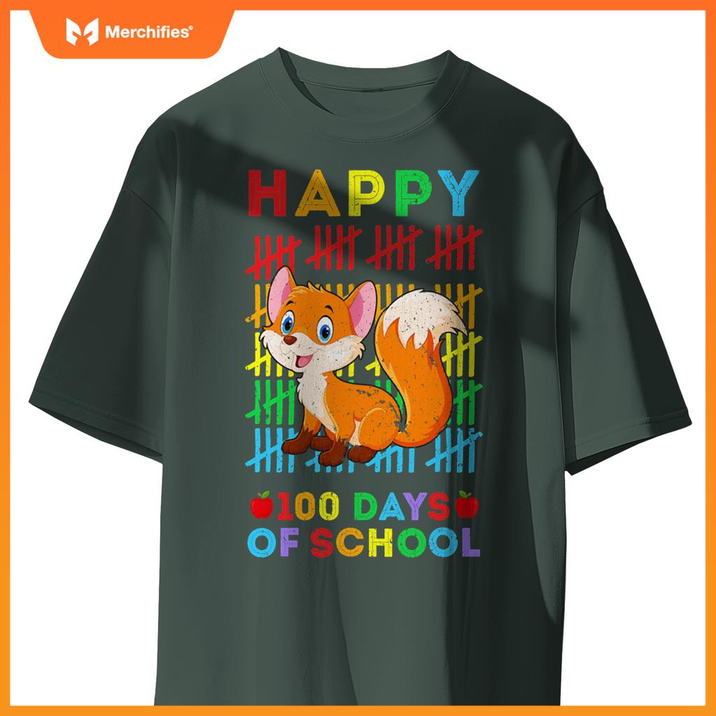 Fox lovers teacher student happy 100 days of school