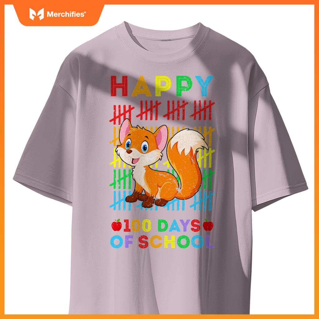 Fox lovers teacher student happy 100 days of school