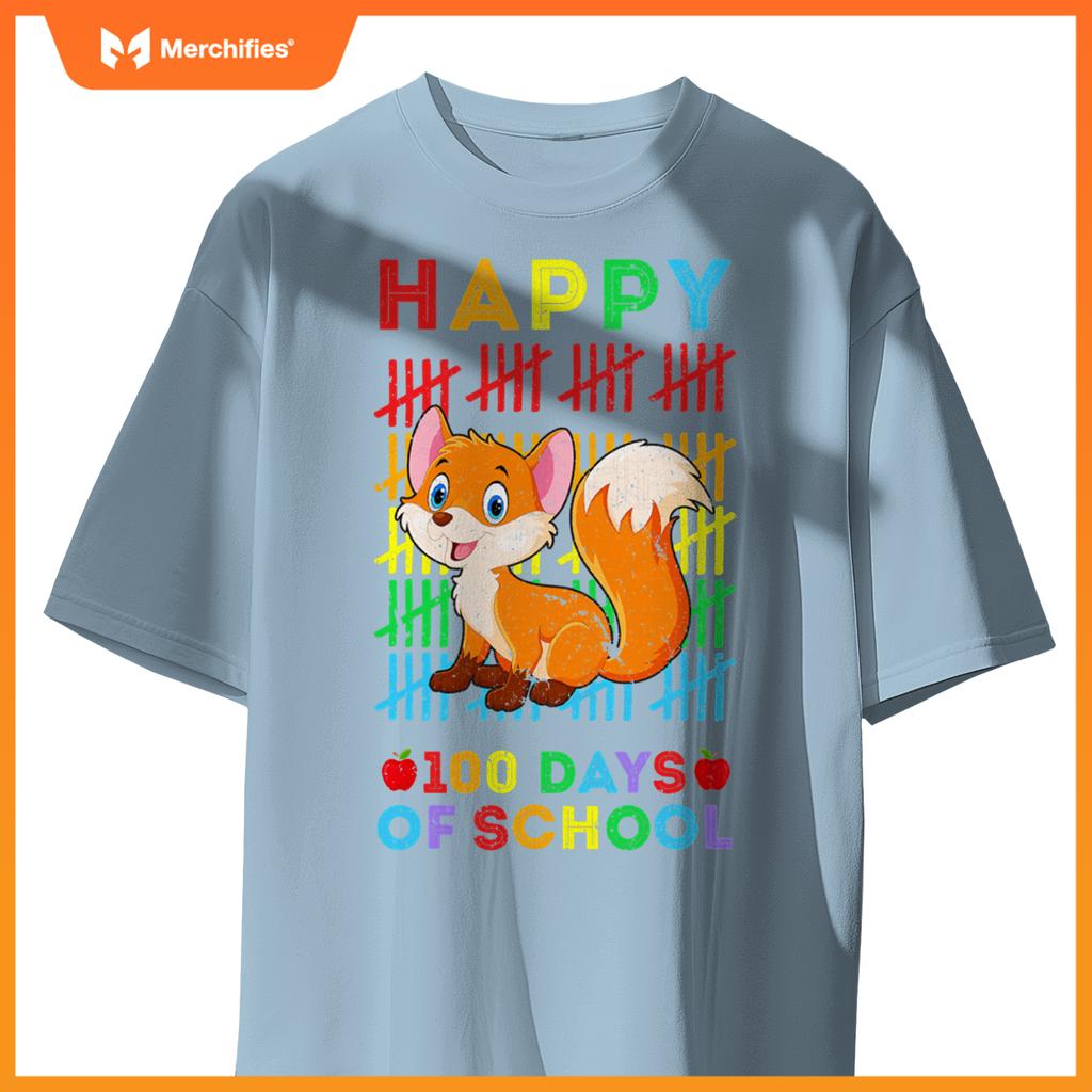 Fox lovers teacher student happy 100 days of school