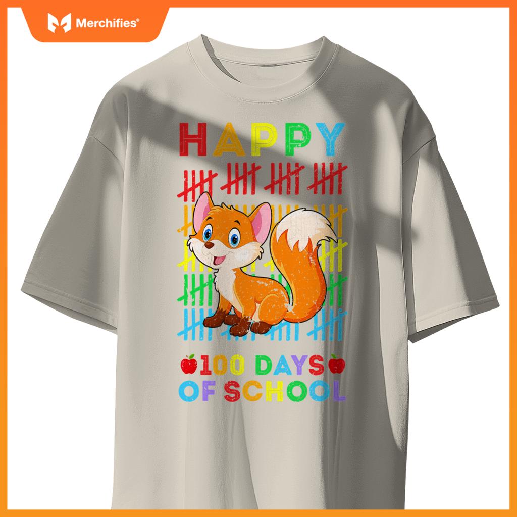 Fox lovers teacher student happy 100 days of school