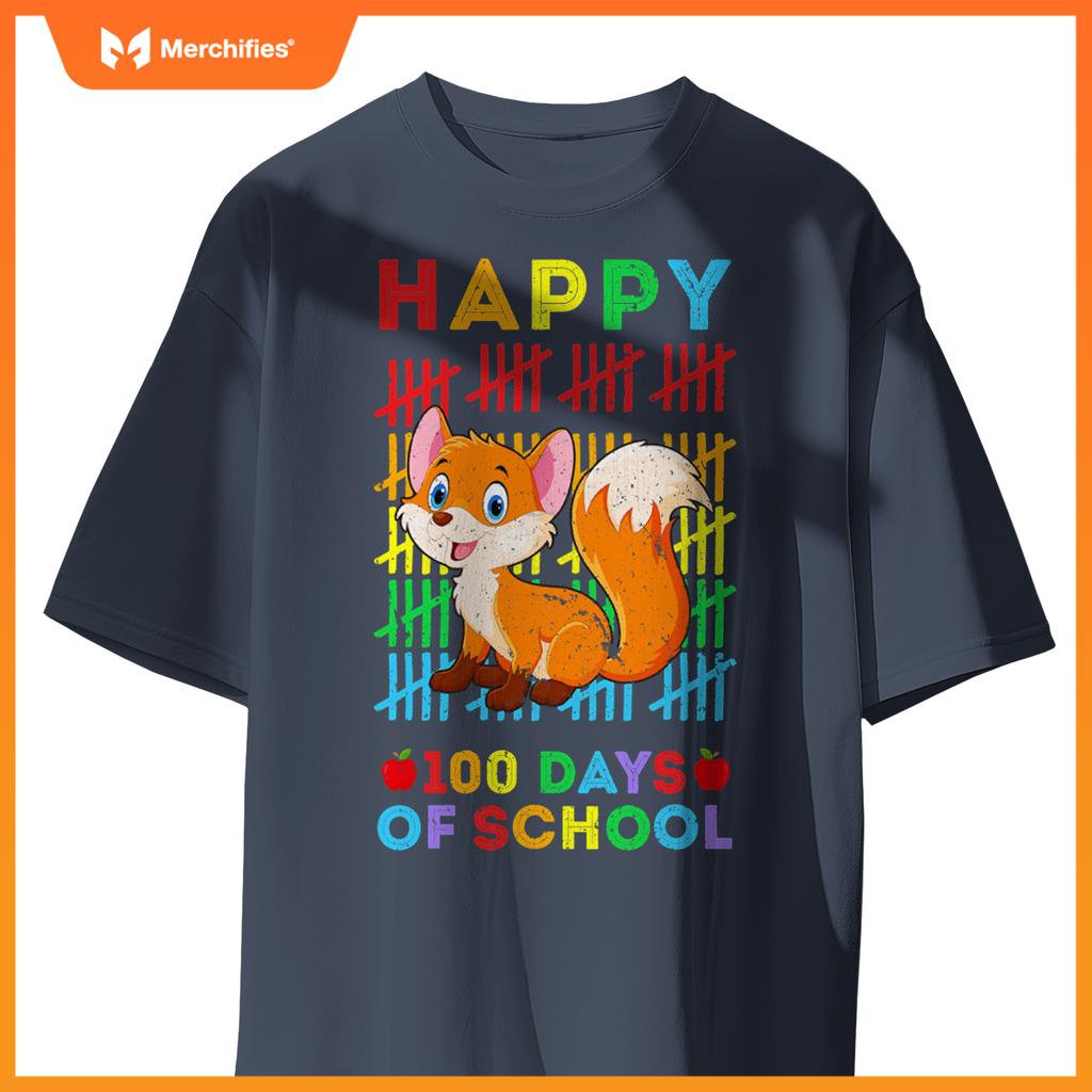 Fox lovers teacher student happy 100 days of school