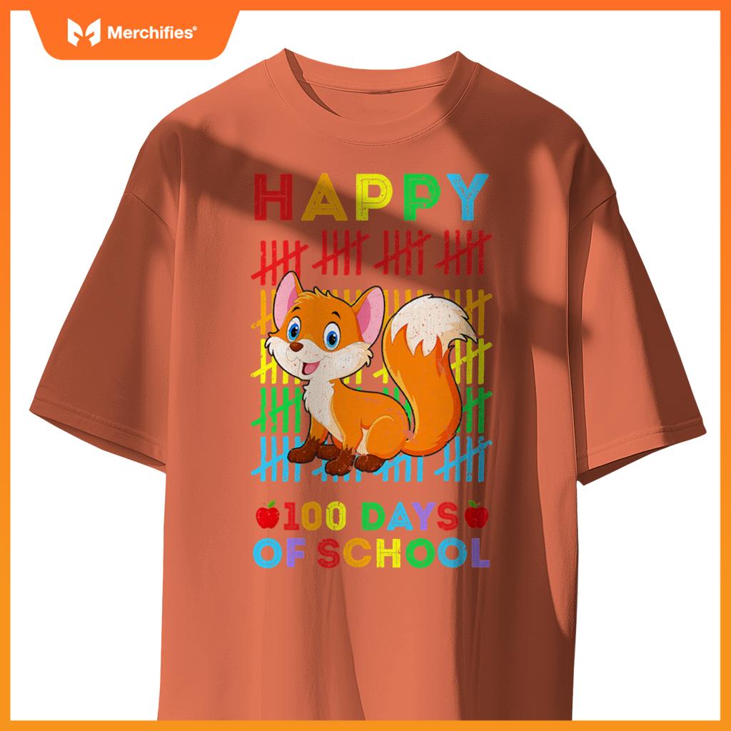 Fox lovers teacher student happy 100 days of school