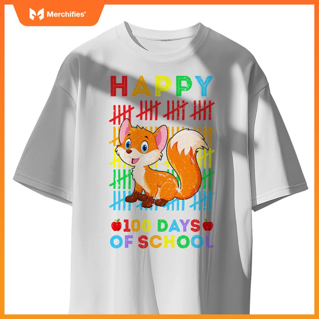 Fox lovers teacher student happy 100 days of school