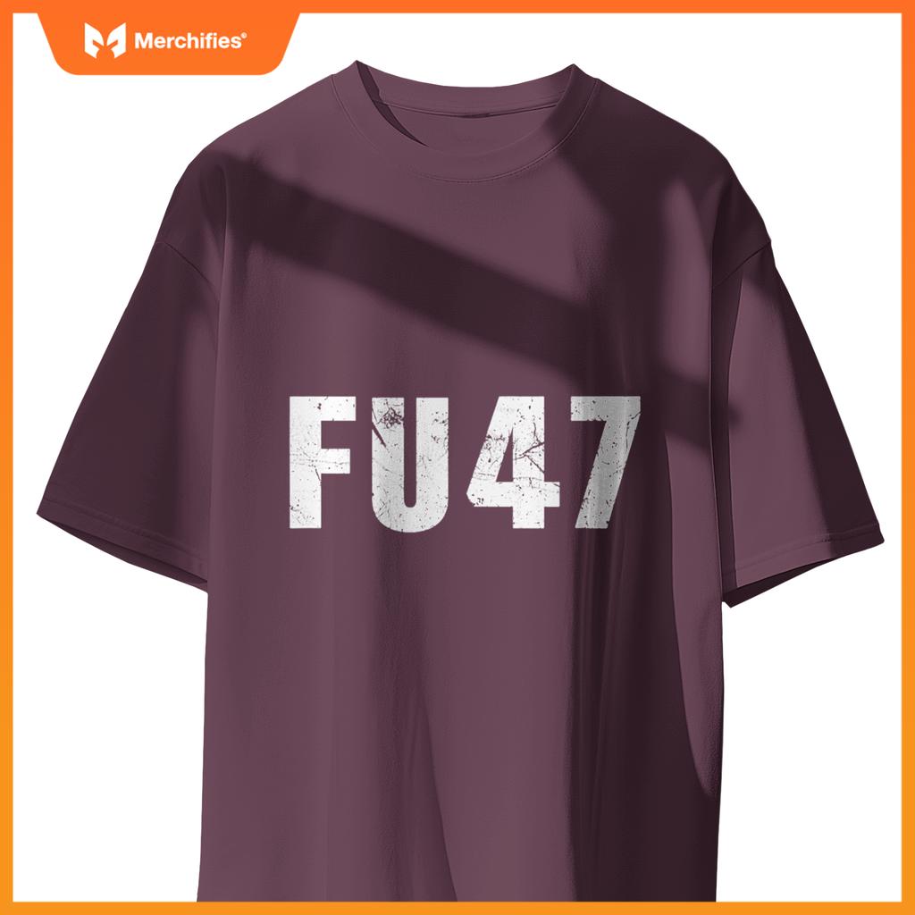 Fu47 anti trump patriotic pro harris democrat 2024 T-Shirt