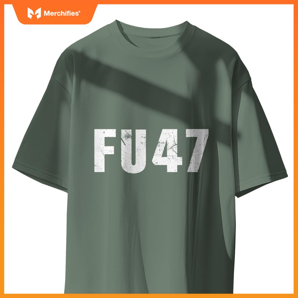 Fu47 anti trump patriotic pro harris democrat 2024 T-Shirt