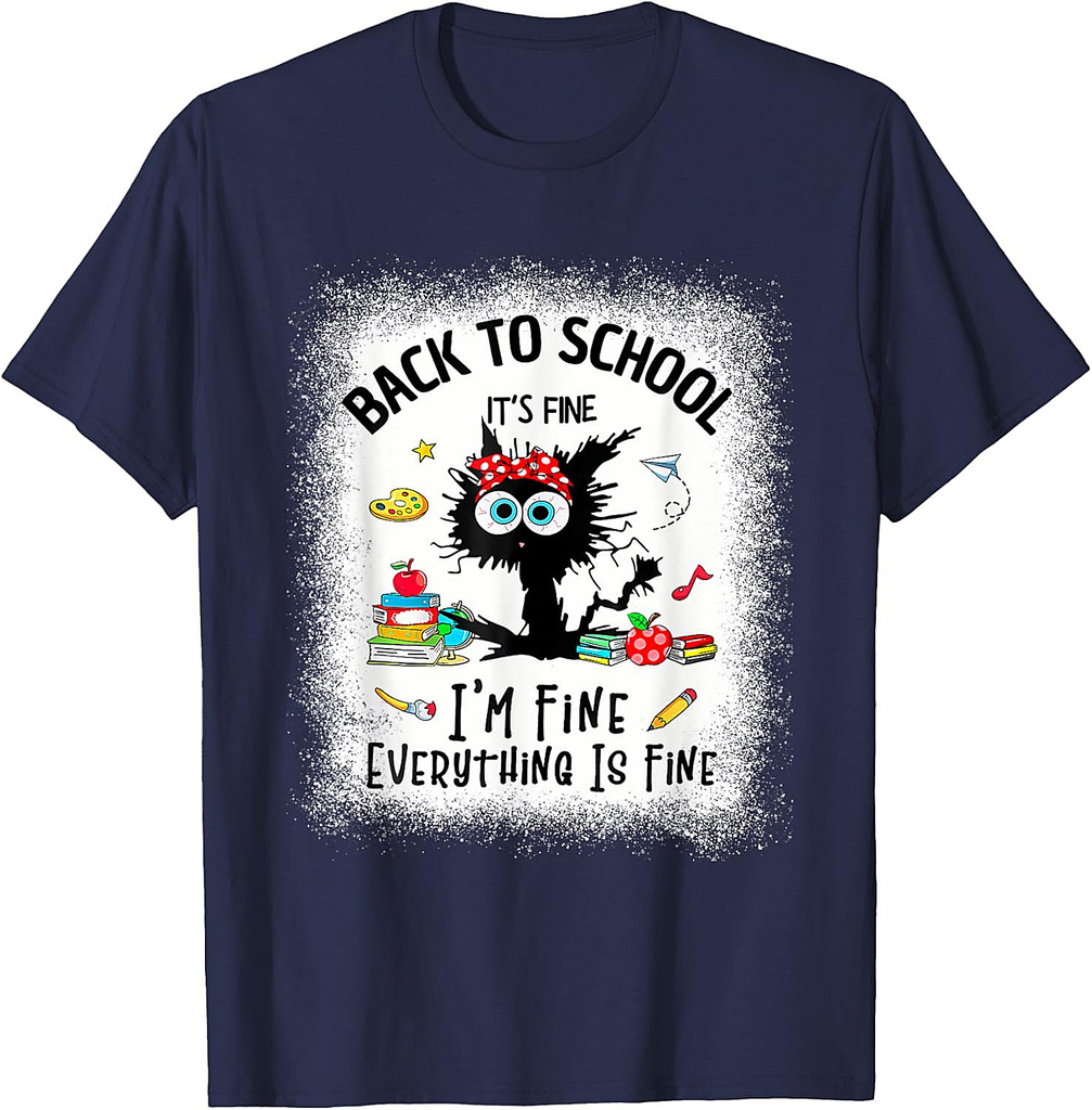 funny back to school teacher shirt happy first day of school T-Shirt
