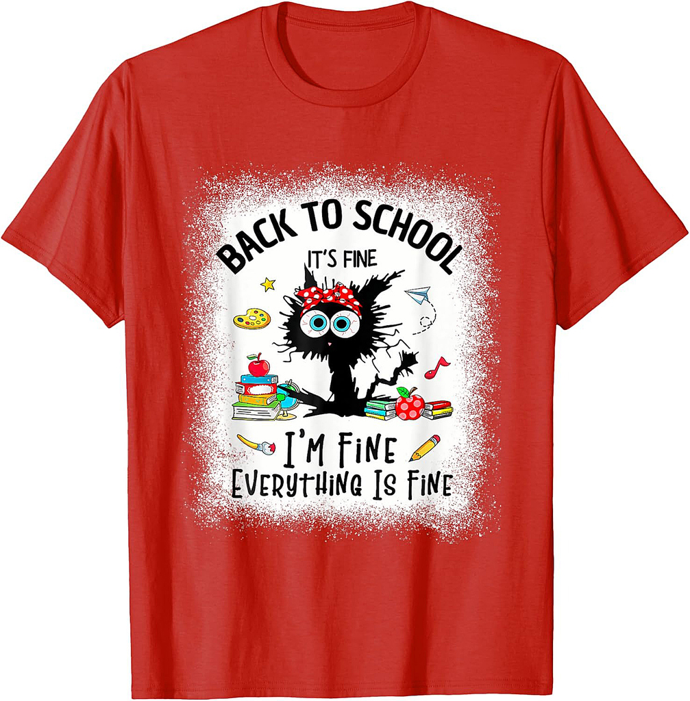 funny back to school teacher shirt happy first day of school T-Shirt