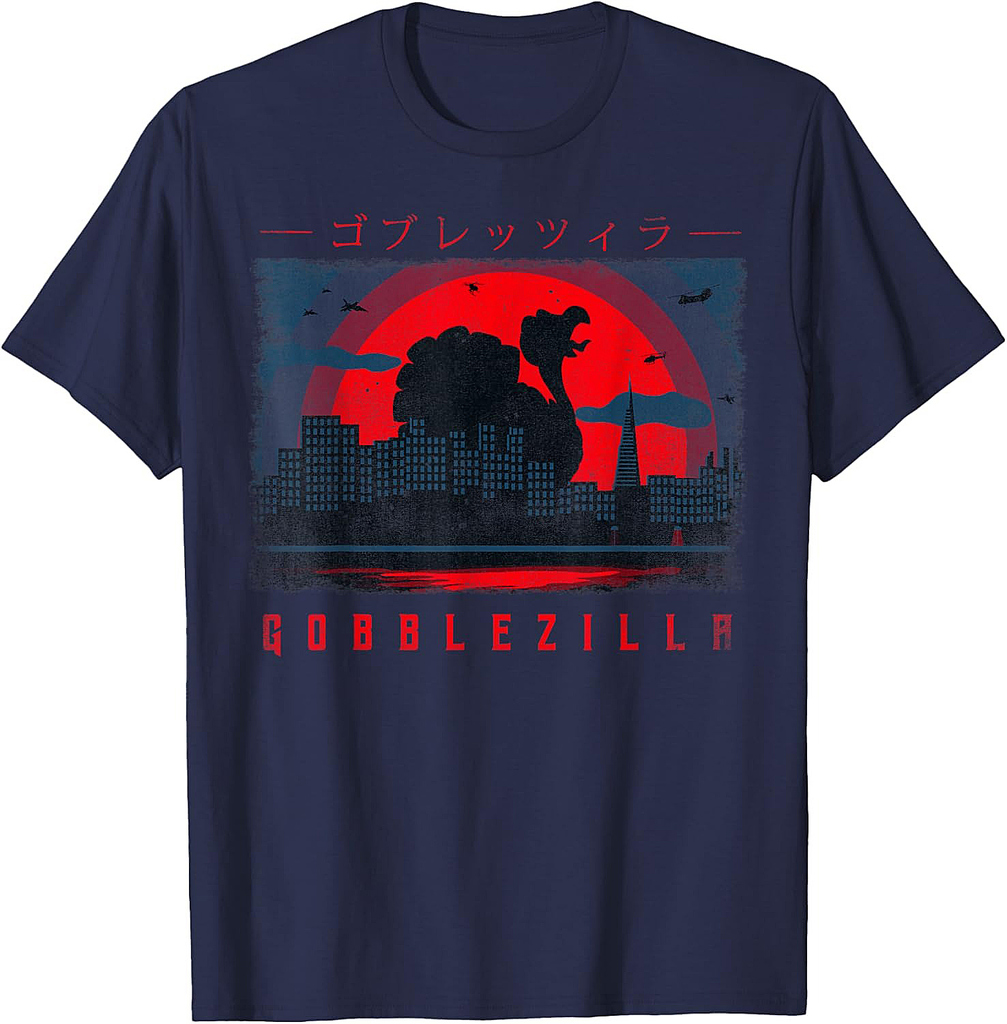 Turkey Day Thanksgiving Gobblezilla T-Shirt