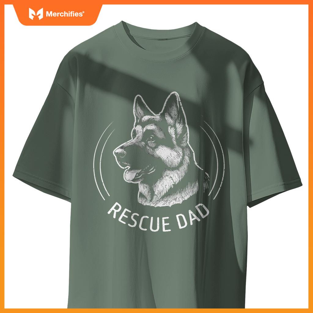 German Shepherd Rescue Dad Dog Lovers T-Shirt