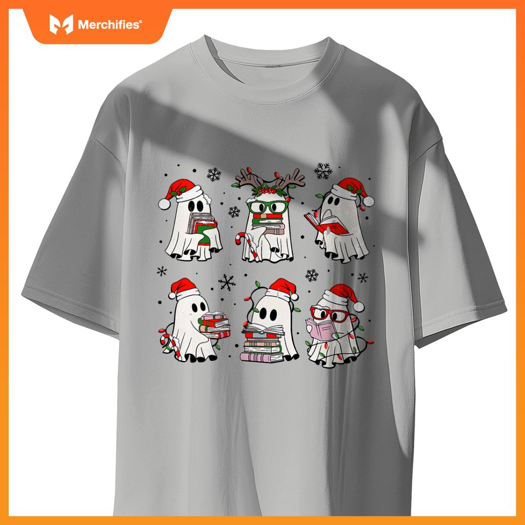 Ghost book reading christmas books lover teacher kids