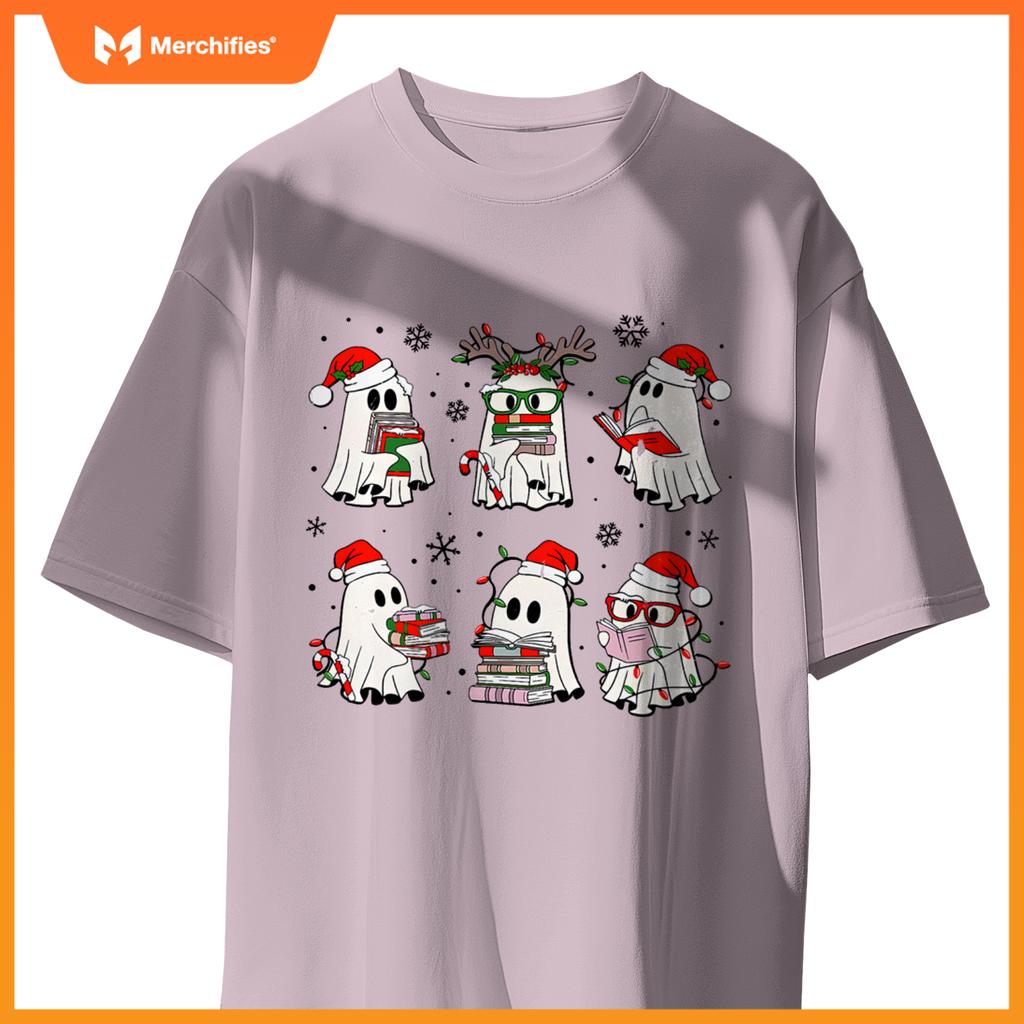 Ghost book reading christmas books lover teacher kids