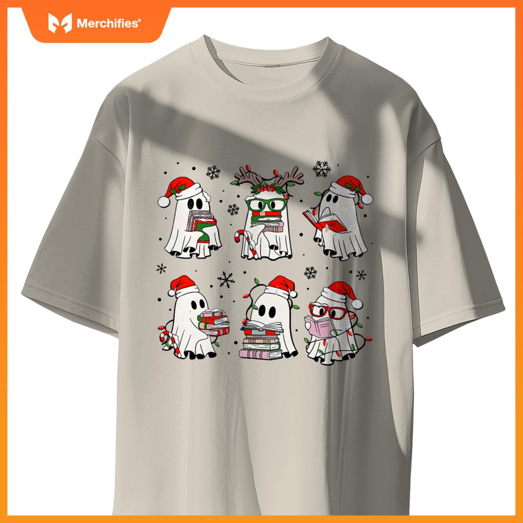 Ghost book reading christmas books lover teacher kids