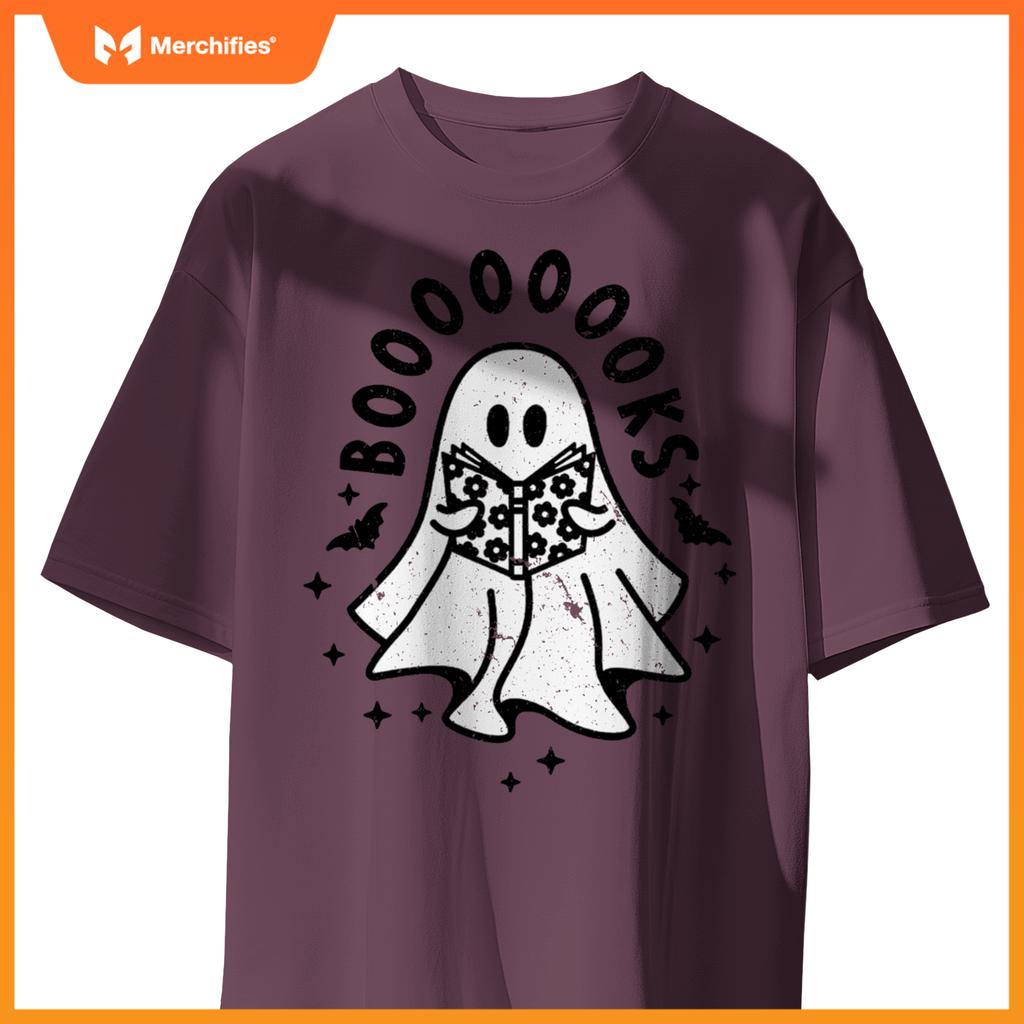 Ghost book reading halloween books lover teacher kids
